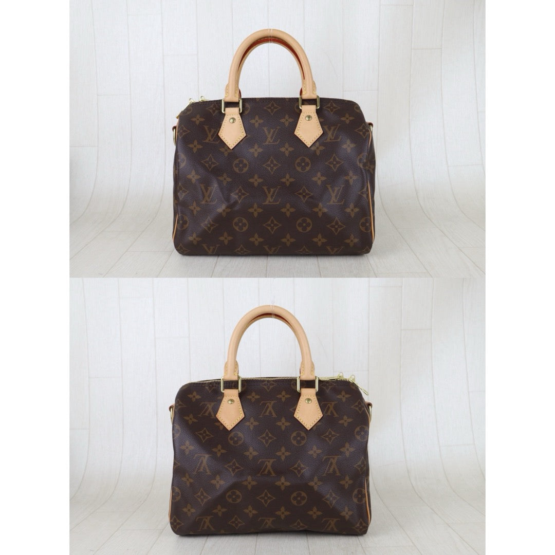 Include Entrupy Certificate of Authenticity｜Excellent（Rank SA） ｜ Louis Vuitton Monogram Speedy 25 Hand Bag With Shoulder Strap｜S26072512