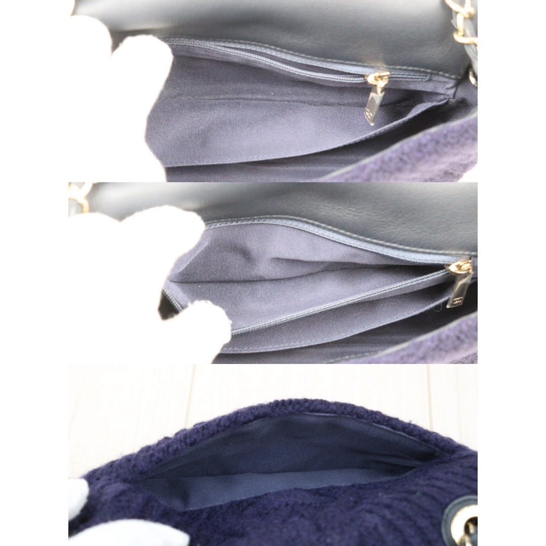 Second installment 2/3｜ Rank A ｜ CHANEL Wool Knitting Mini Flap 20 Shoulder Bag  Made In 2018-2019Year｜Y24051712