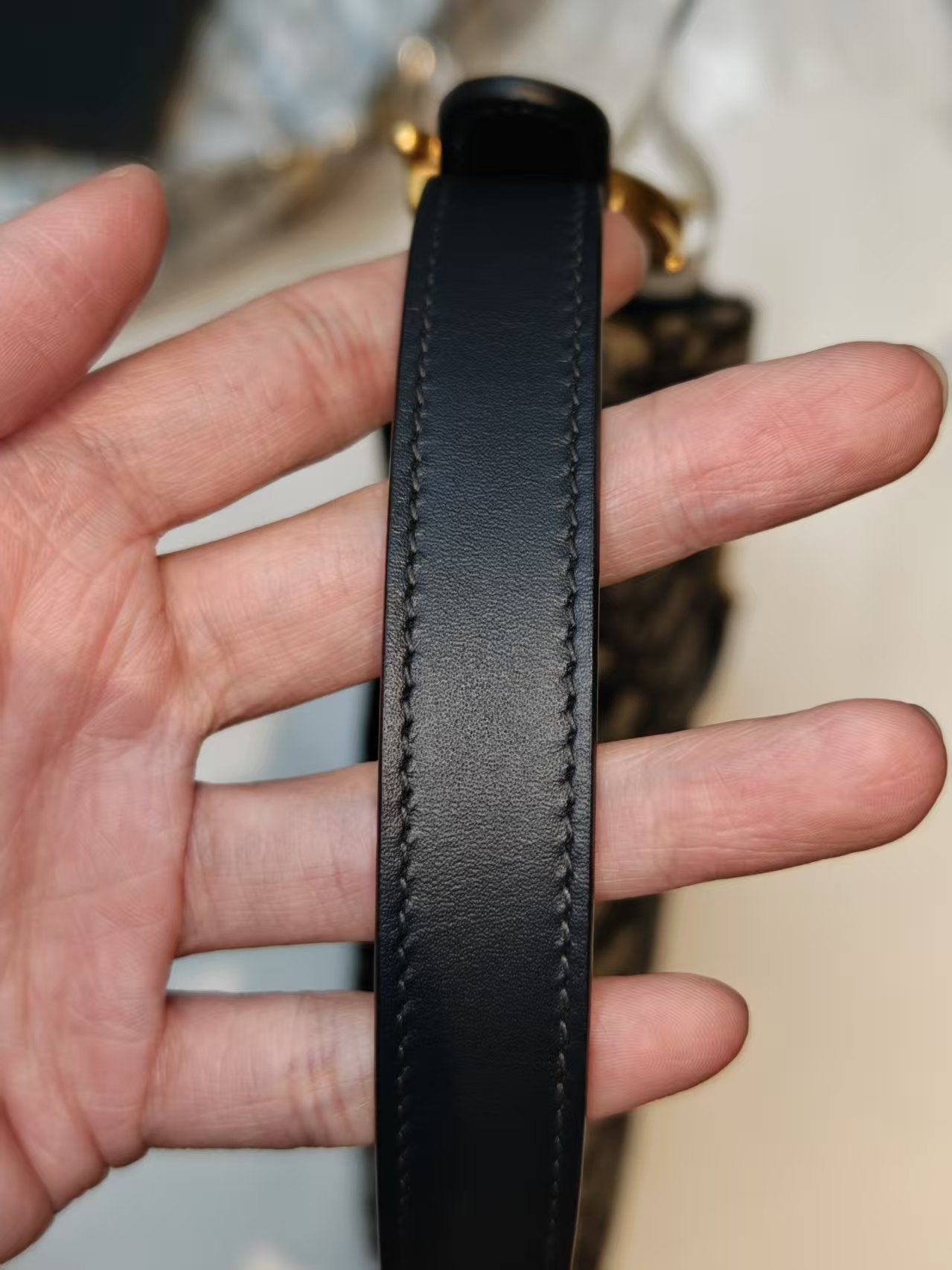 Very Good ( Rank A)｜Dior Trotter Saddle Shoulder Bag Medium with strap and Entrupy Certificate of Authenticity