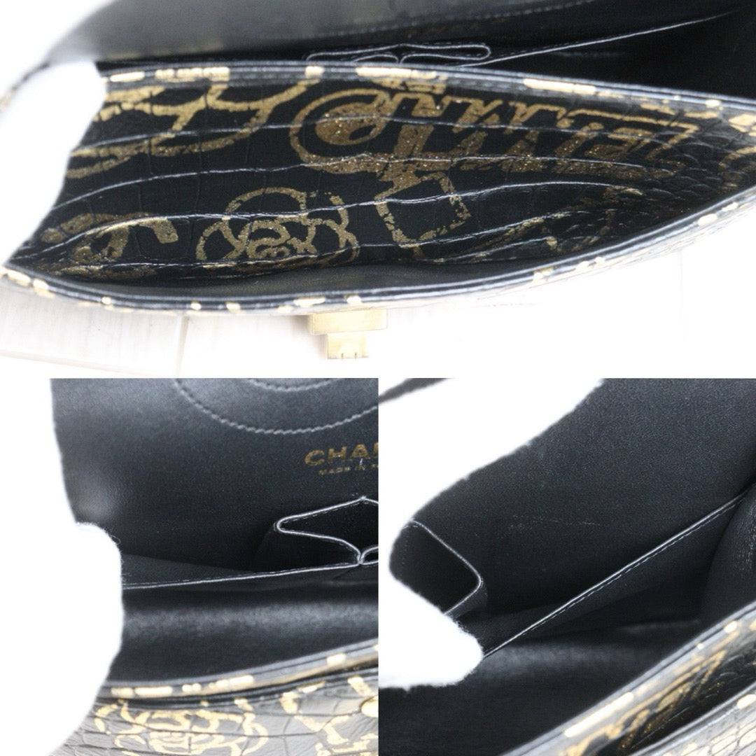 Good ( Rank AB)｜ CHANEL 2.55 Double Flap Graffiti Crocodile Pattern Matelasse Chain Shoulder Bag Limited edition  Made in 2019-2020Year｜Y25110425
