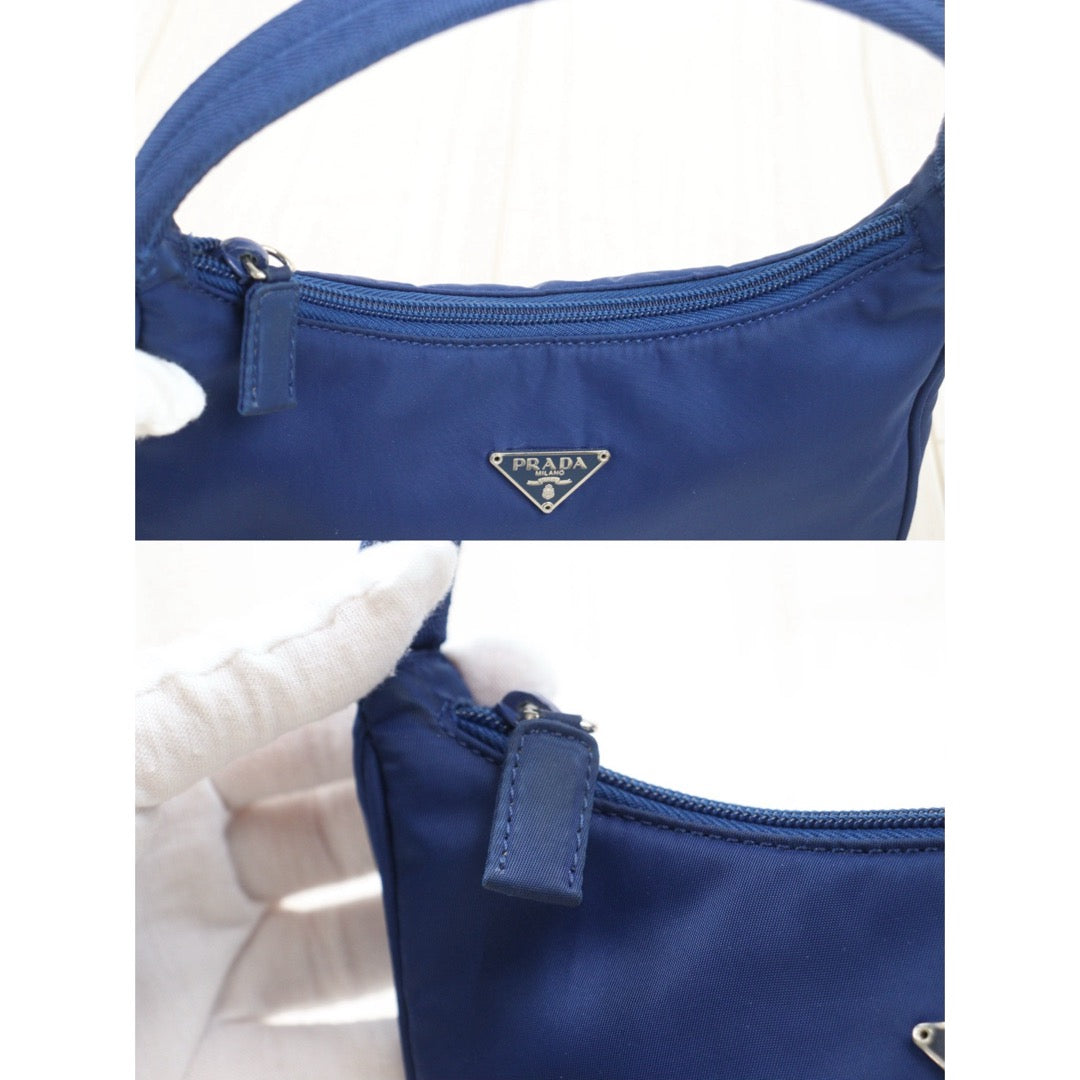 Good ( Rank AB)｜ PRADA Nylon HOBO HandBag Blue｜H25111201