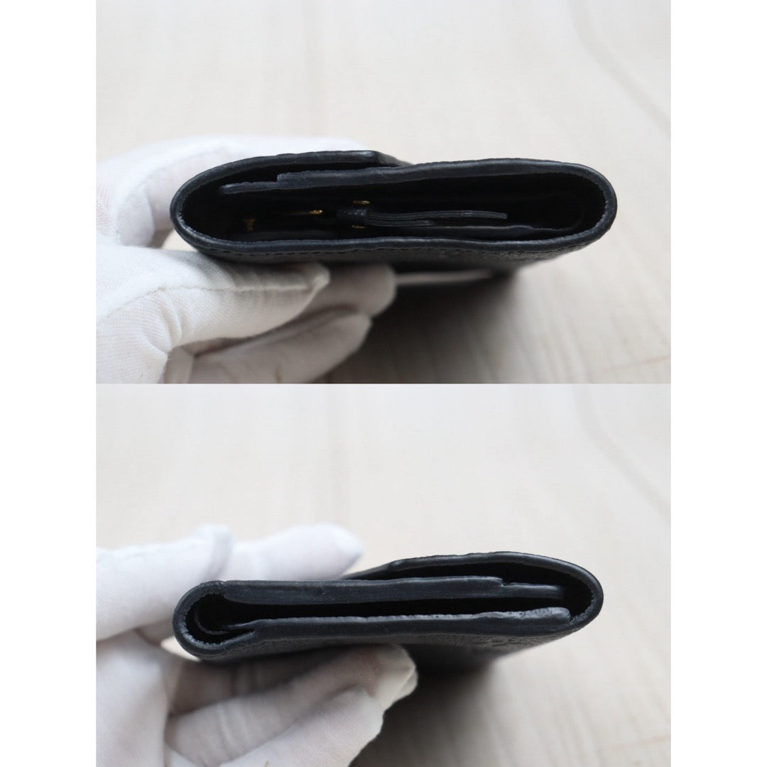 Very Good ( Rank A)｜  LV Monogram Skin Calf Black Wallet ｜25100702