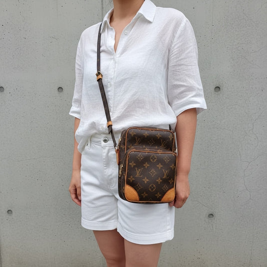 Include Entrupy Certificate of Authenticity｜Good ( Rank AB)｜ Louis Vuitton Monogram Amazon Shoulder Bag｜26042804