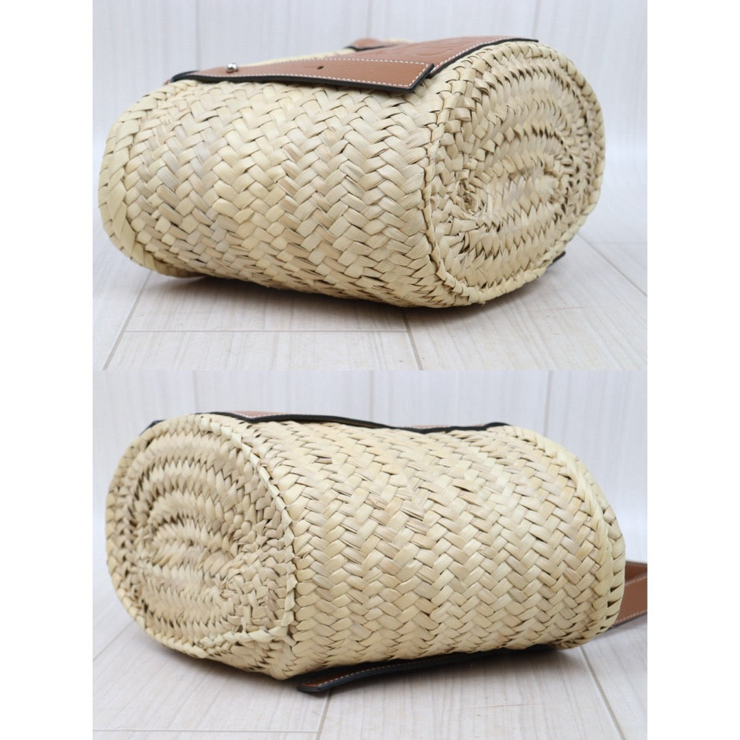 Very Good ( Rank A)｜ LOEWE Straw  Basket Handbag Shoulder Bag ｜P25062702