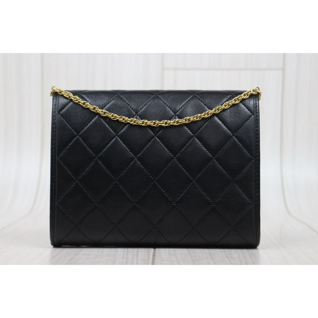 Very Good ( Rank A) ｜ CHANEL Mini Coco Mark Matrasse Lambskin Chain Shoulder Bag ｜25051320