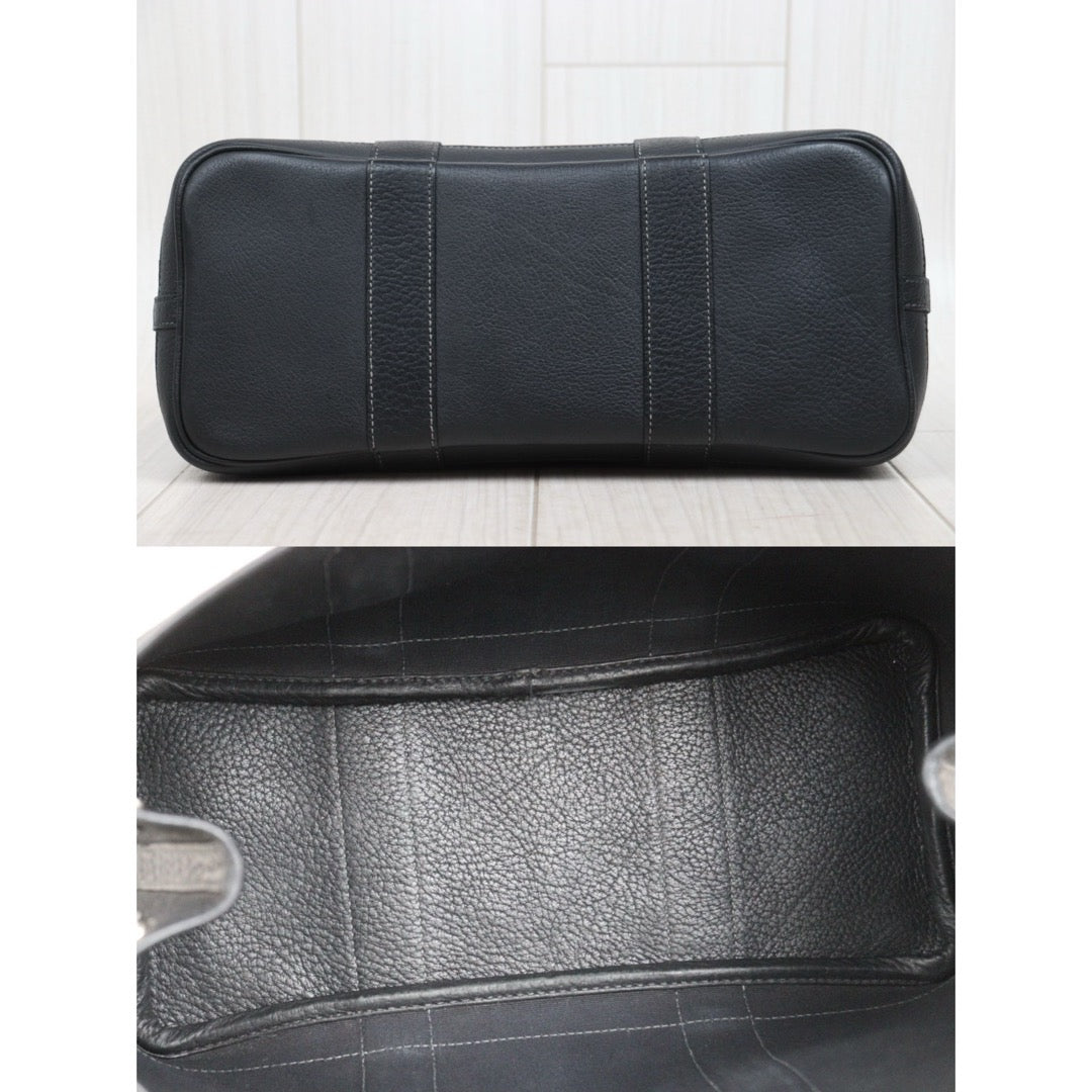 Good ( Rank AB)｜ HERMES Garden Party TPM  Black HandBag ◽︎I Stamp Made In 2005 Year｜Y25112502