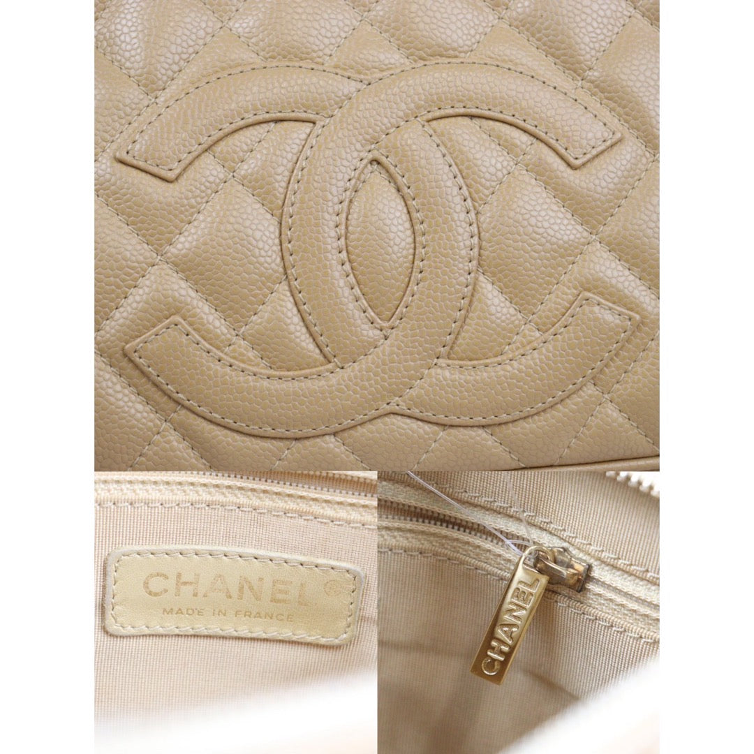 Rank A ｜ CHANEL Matrasse  Classic Chain Shoulder Bag Beige Made In 2003-2004 Year  ｜24020903