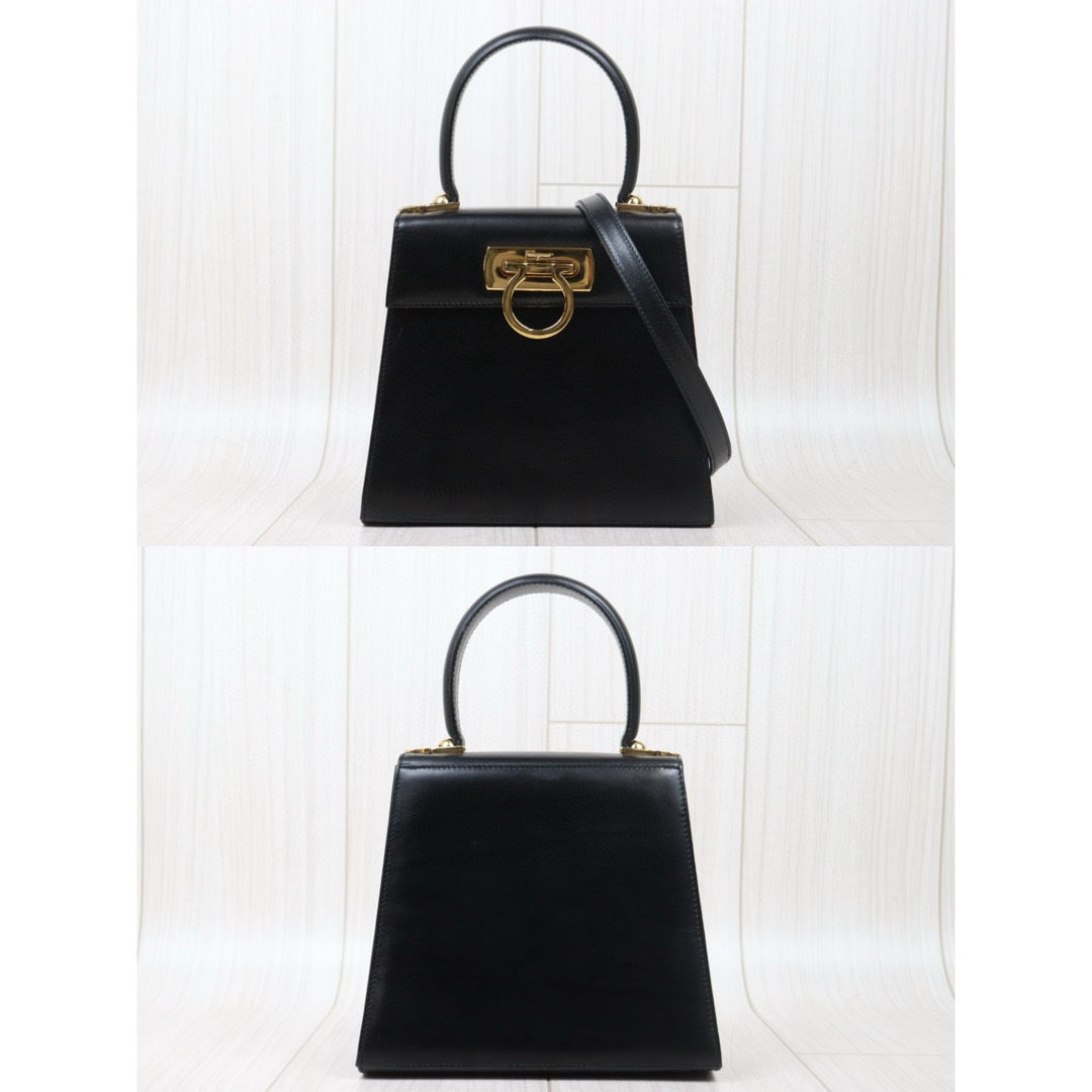 Very Good ( Rank A)｜Ferragamo Gancini 2WAY Handbag Shoulderbag｜24120307