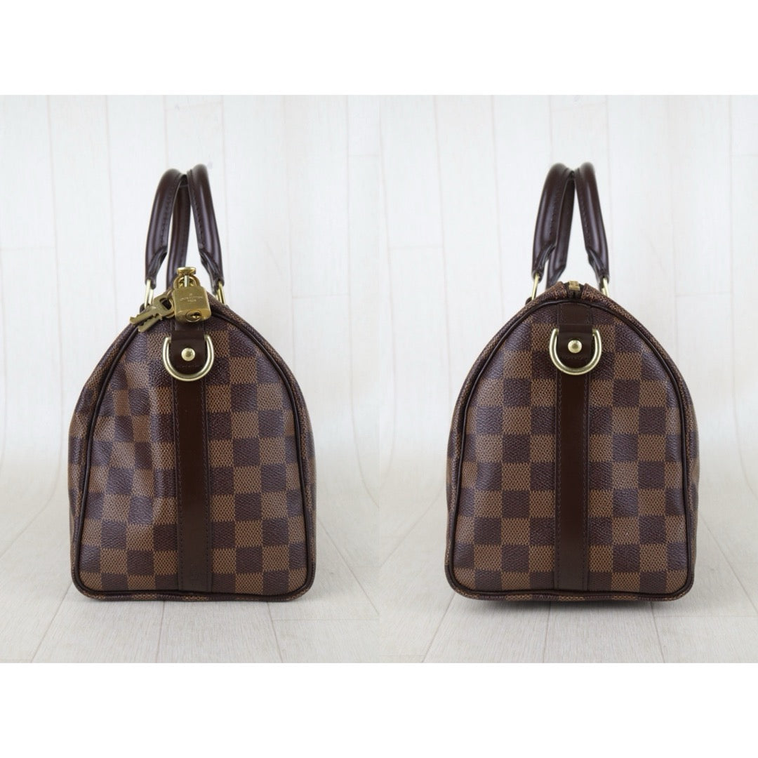 Include Entrupy Certificate of Authenticity｜Good ( Rank AB)｜ Louis Vuitton Damier Speedy 25 Hand Bag With Shoulder Strap ｜S26061503