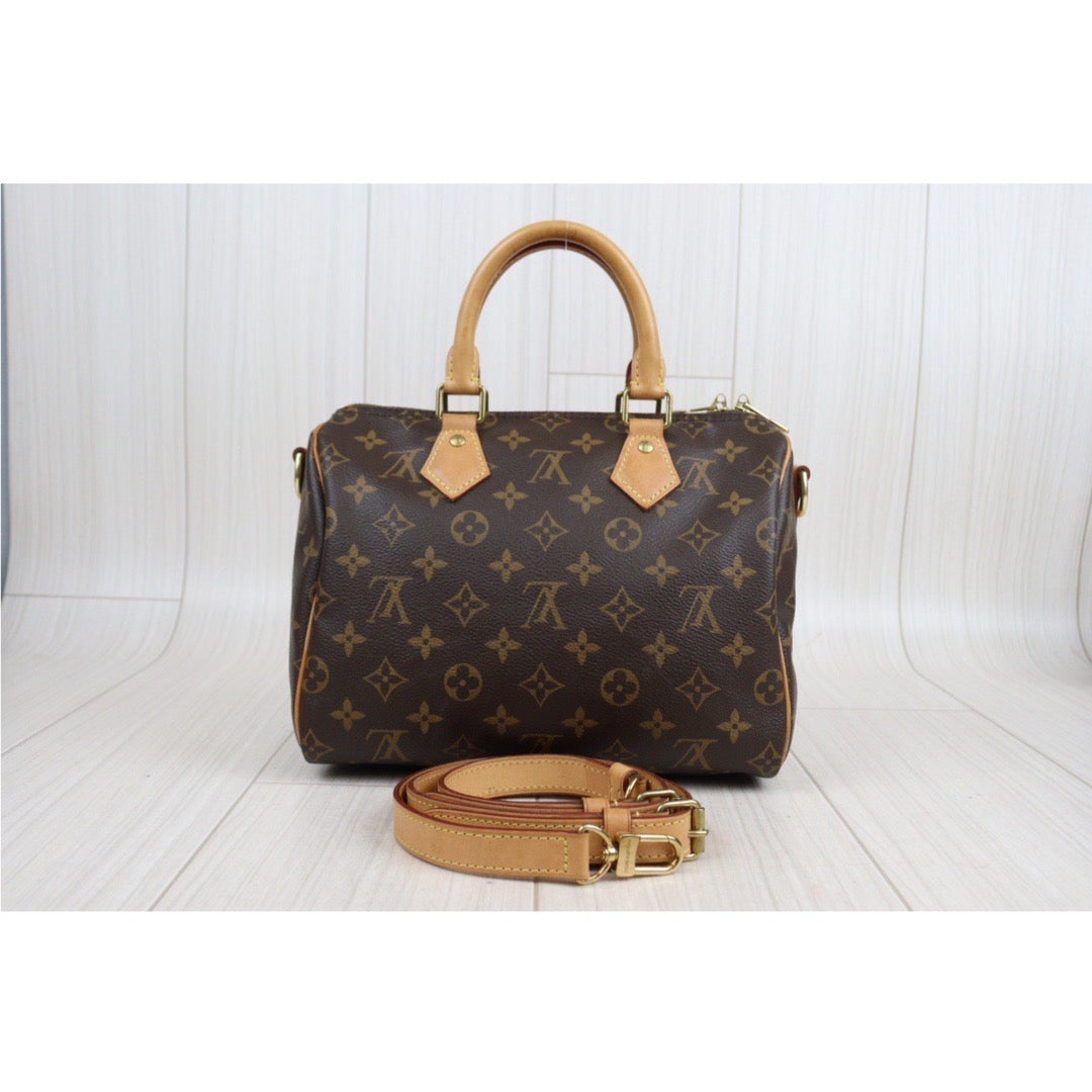 Rank AB ｜ LV Monogram Speedy 25 With Shoulder Strap｜23112714