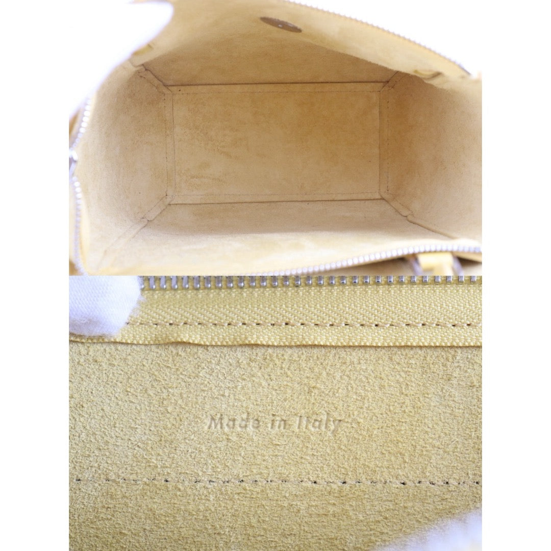 Very Good ( Rank A)｜CELINE Calf Leather  Belt Nano Handbag Shoulder Bag Yellow｜S25103003