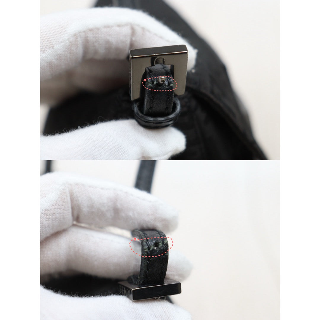 Good ( Rank AB)｜ FENDI Mamma Baguette Shoulder Bag Black ｜26012215