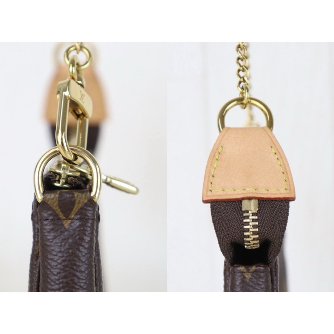 Include Entrupy Certificate of Authenticity｜Very Good ( Rank A) ｜ Louis Vuitton Monogram Mini Pochette Accessoire｜S26071503