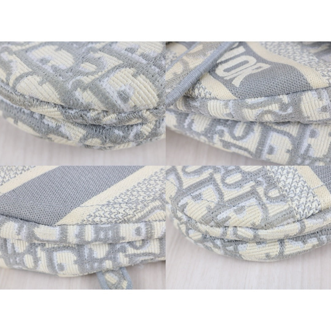 Good ( Rank AB)｜Dior Trotter Saddle Obique Gray Shoulder Bag Medium｜S25110301