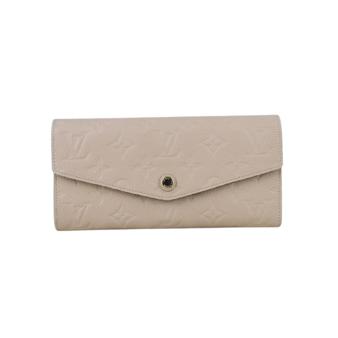 Include Entrupy Certificate of Authenticity｜Very Good ( Rank A)｜ Louis Vuitton Monogram Empreinte Long Wallet Turtledove｜Z26092101