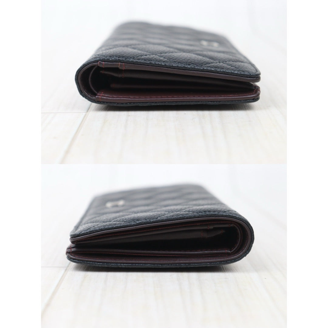 Very Good ( Rank A) ｜ CHANEL Caviar Skin Leather Long Wallet Made in 2013-2014 Year｜24091211