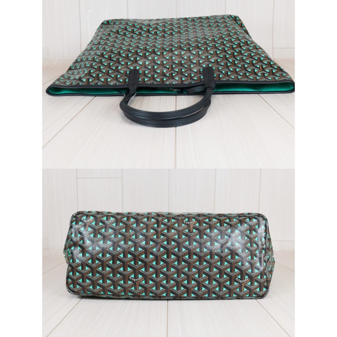 Rank A ｜ Goyard Saint-Louis PM Tote Bag Green｜S24071603