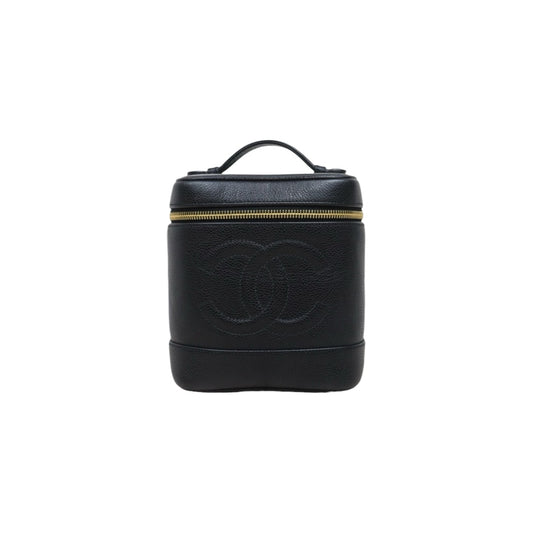 Very Good ( Rank A) ｜Full Set CHANEL Caviar Skin Vanity Handbag  Made In 1994～1996Year ｜25112603