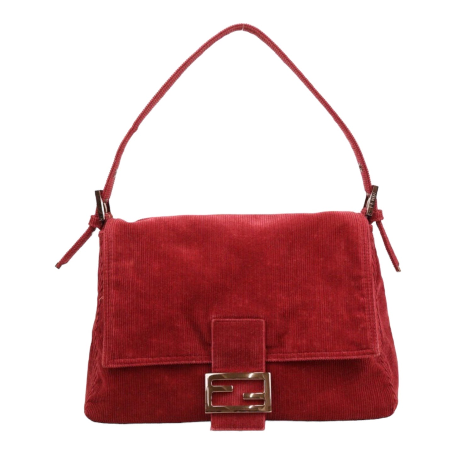 Rank A ｜ FENDI Baguette Shoulder Bag Red｜Q24021529