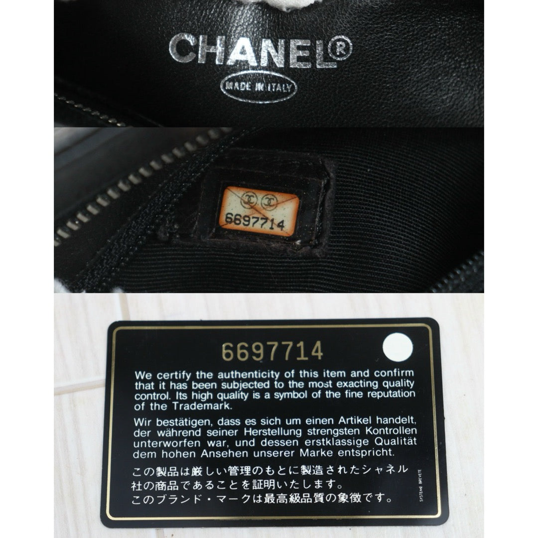 Include Entrupy Certificate of Authenticity｜Very Good ( Rank A)｜ CHANEL Caviar Skin Calf Leather Tote Bag Black Made In 2000～2002Year｜26092201
