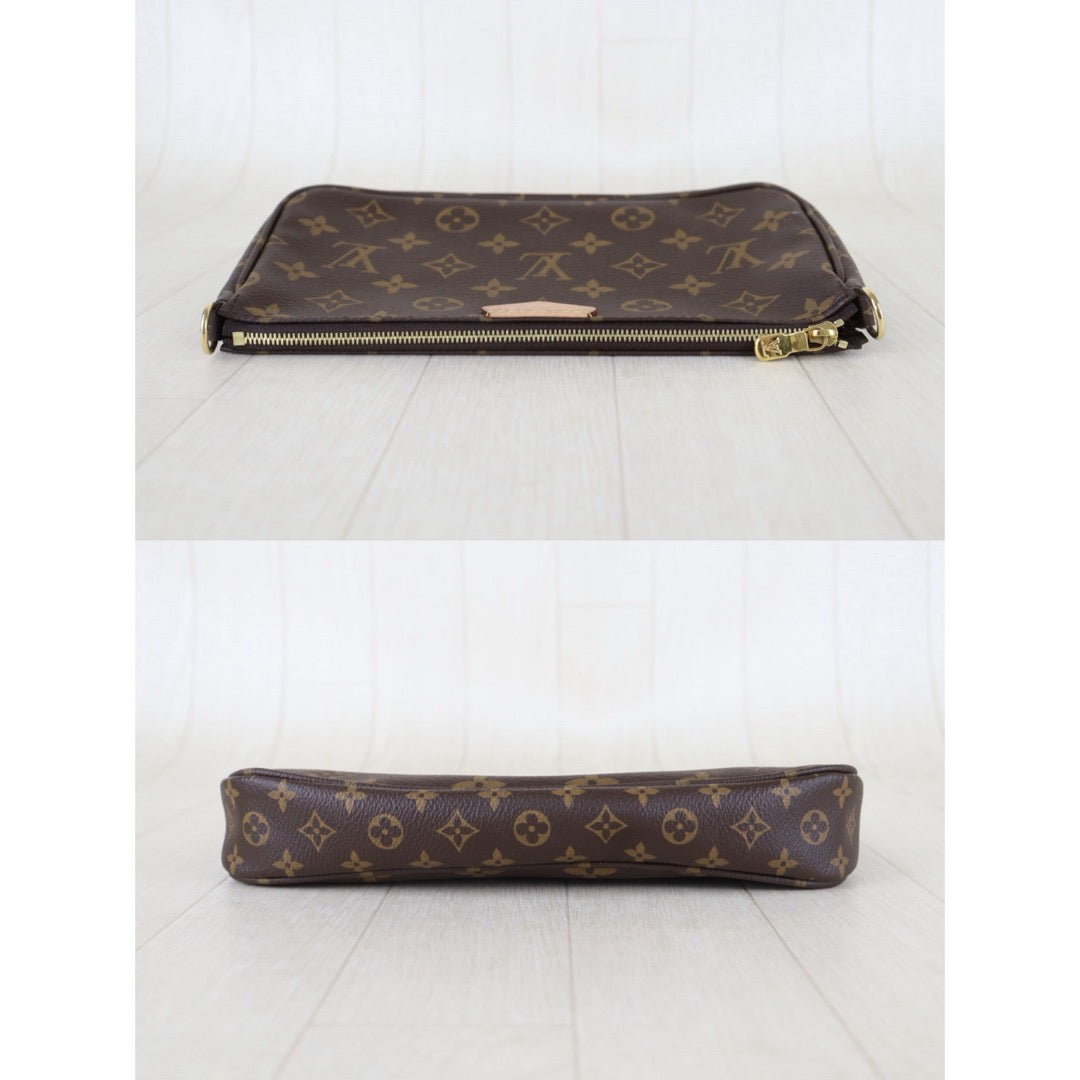 Include Entrupy Certificate of Authenticity｜Very Good ( Rank A)｜ Louis Vuitton Monogram Multi Pochette Accessoire Khaki｜Z26092911