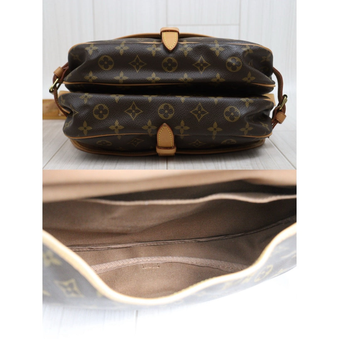 Include Entrupy Certificate of Authenticity｜Good ( Rank AB)｜ Louis Vuitton Monogram Saumur 30 Shoulder Bag｜26041305