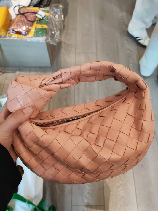 Second installment 2/2｜Very Good ( Rank A) ｜ Bottega Veneta Hand Bag Peach Pink