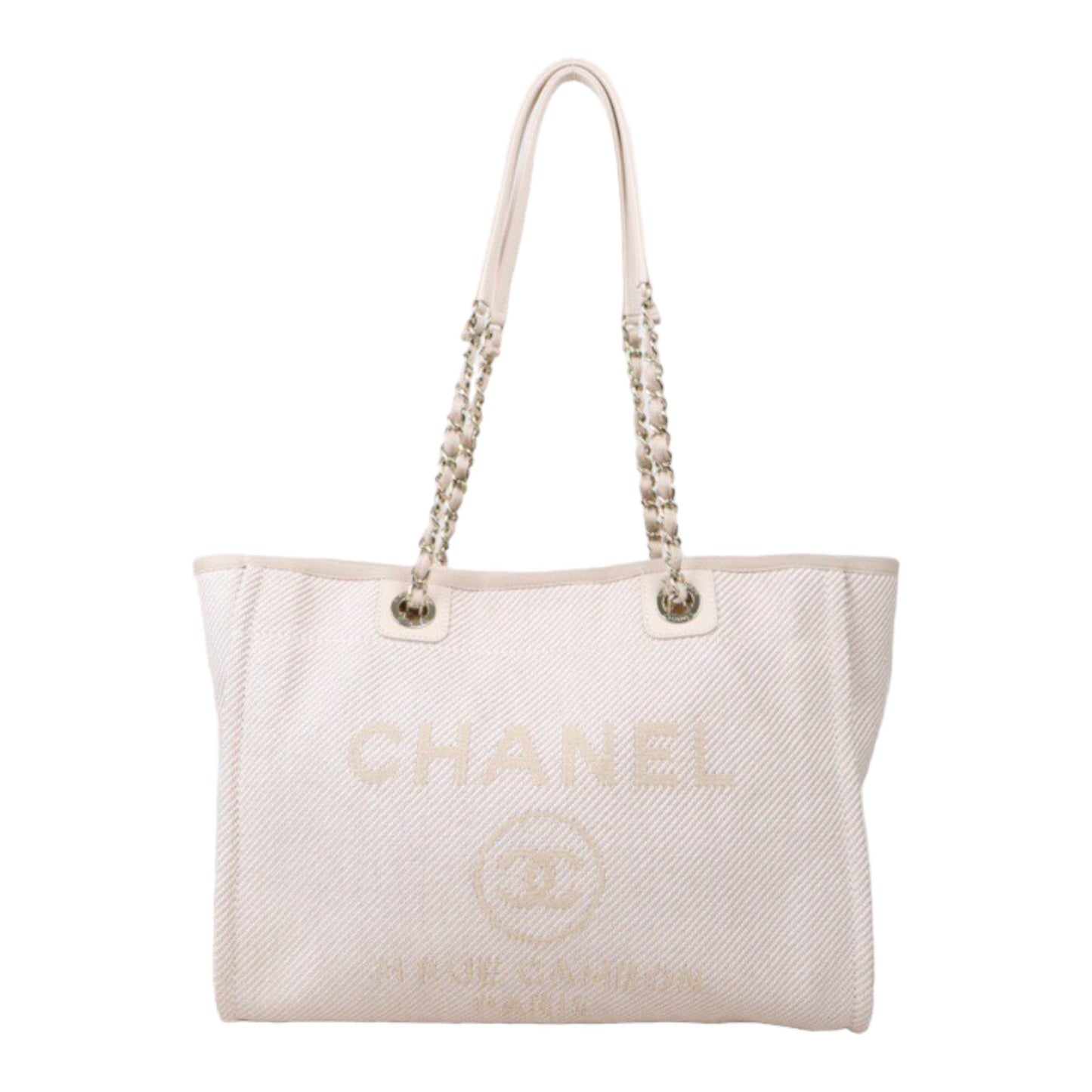 Rank A ｜ CHANEL Canvas Tote Bag Pink  Made In 2020-2021 Year｜P24062804