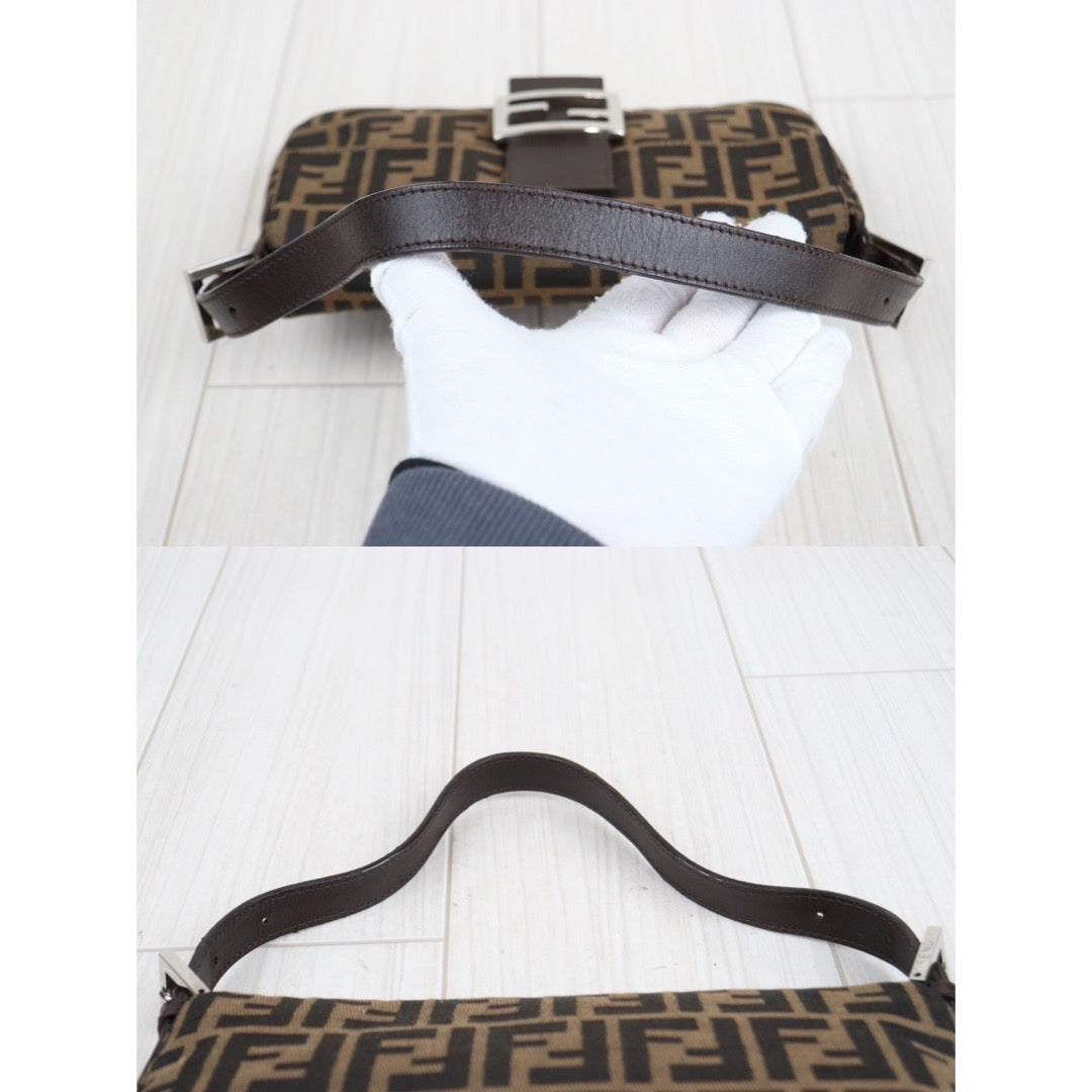 Rank A｜ FENDI Zucca Mamma Baguette Shoulder Bag ｜23111511