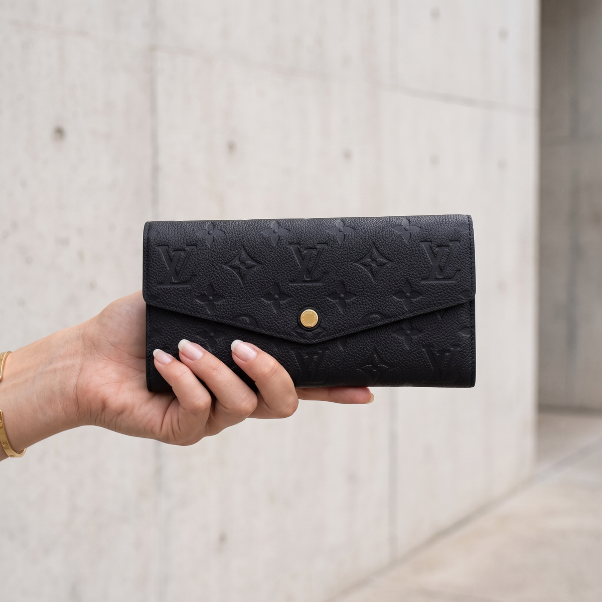 Include Entrupy Certificate of Authenticity｜Good ( Rank AB)｜Louis Vuitton Monogram  Empreinte Long Style Wallet｜S26083019