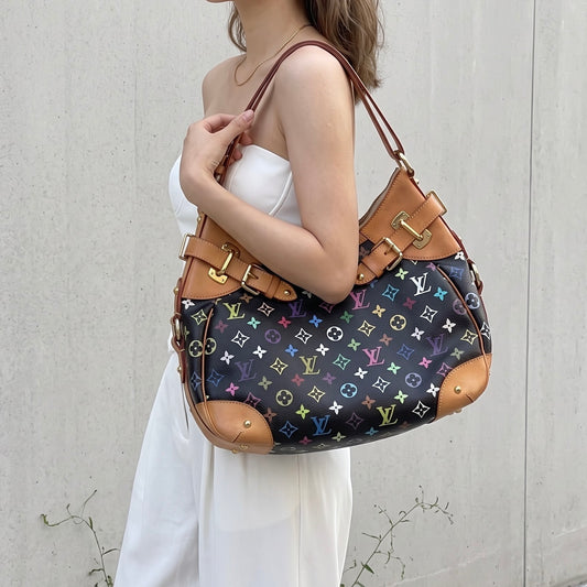 Include Entrupy Certificate of Authenticity｜Good ( Rank AB)｜Louis Vuitton Monogram Takashi Murakam Multicolor Greta ShoulderBag｜Z26091612