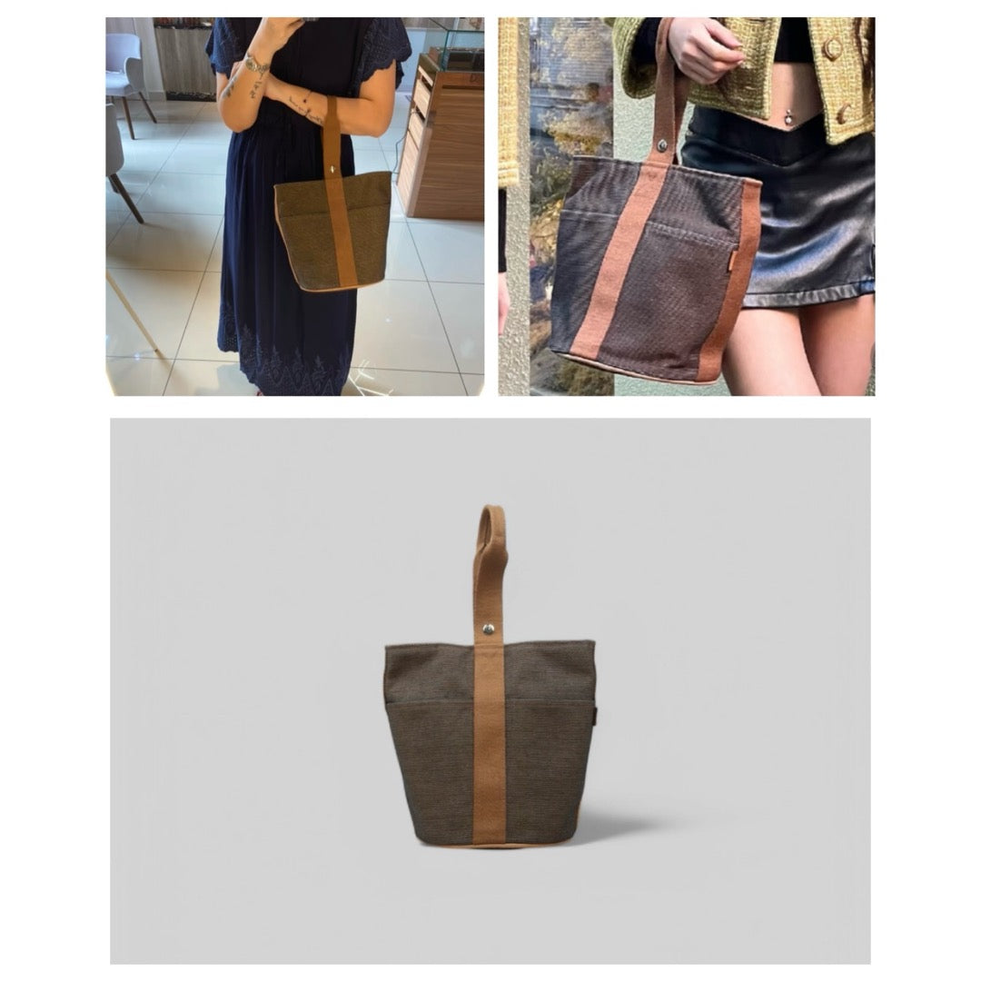 Good ( Rank AB)｜ HERMES Canvas Handbag  ｜VT25030119