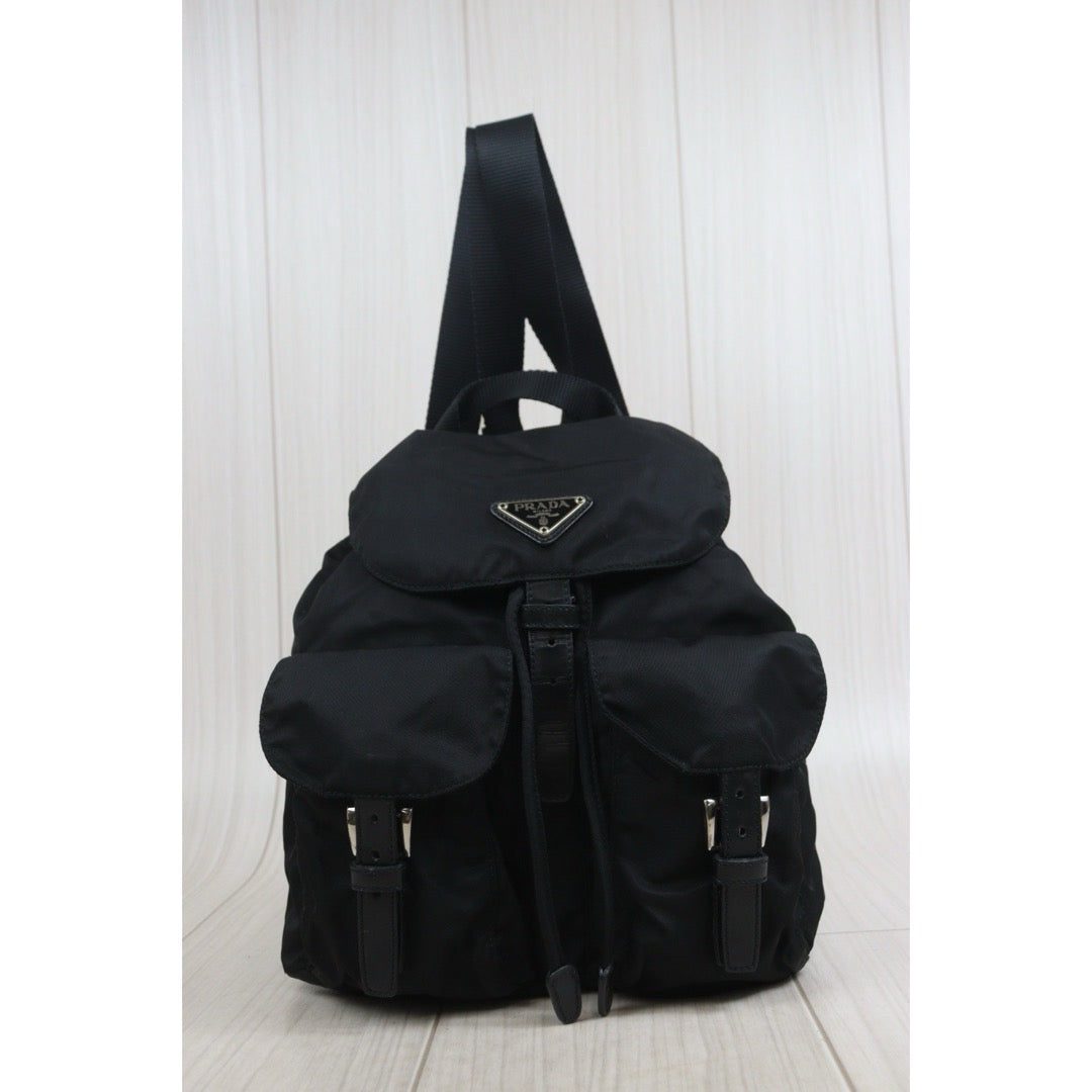 Include Entrupy Certificate of Authenticity｜Good ( Rank AB) ｜Prada  Nylon Black Backpack Small｜26071504