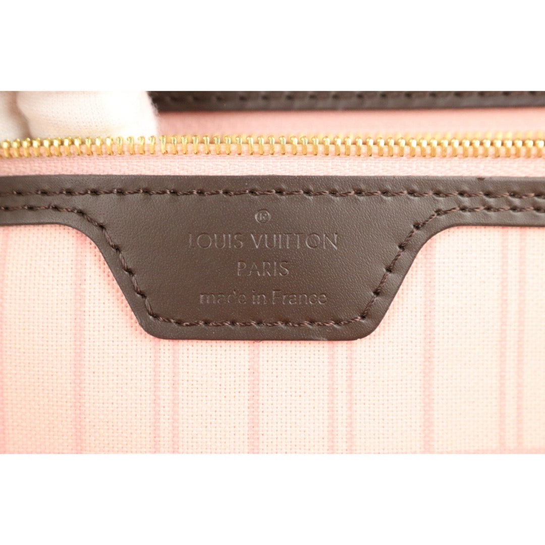 Include Entrupy Certificate of Authenticity｜Very Good ( Rank A)｜ Louis Vuitton Damier Ebene Neverful MM ShoulderBag With Pouch  IC Chips Model｜S26070901