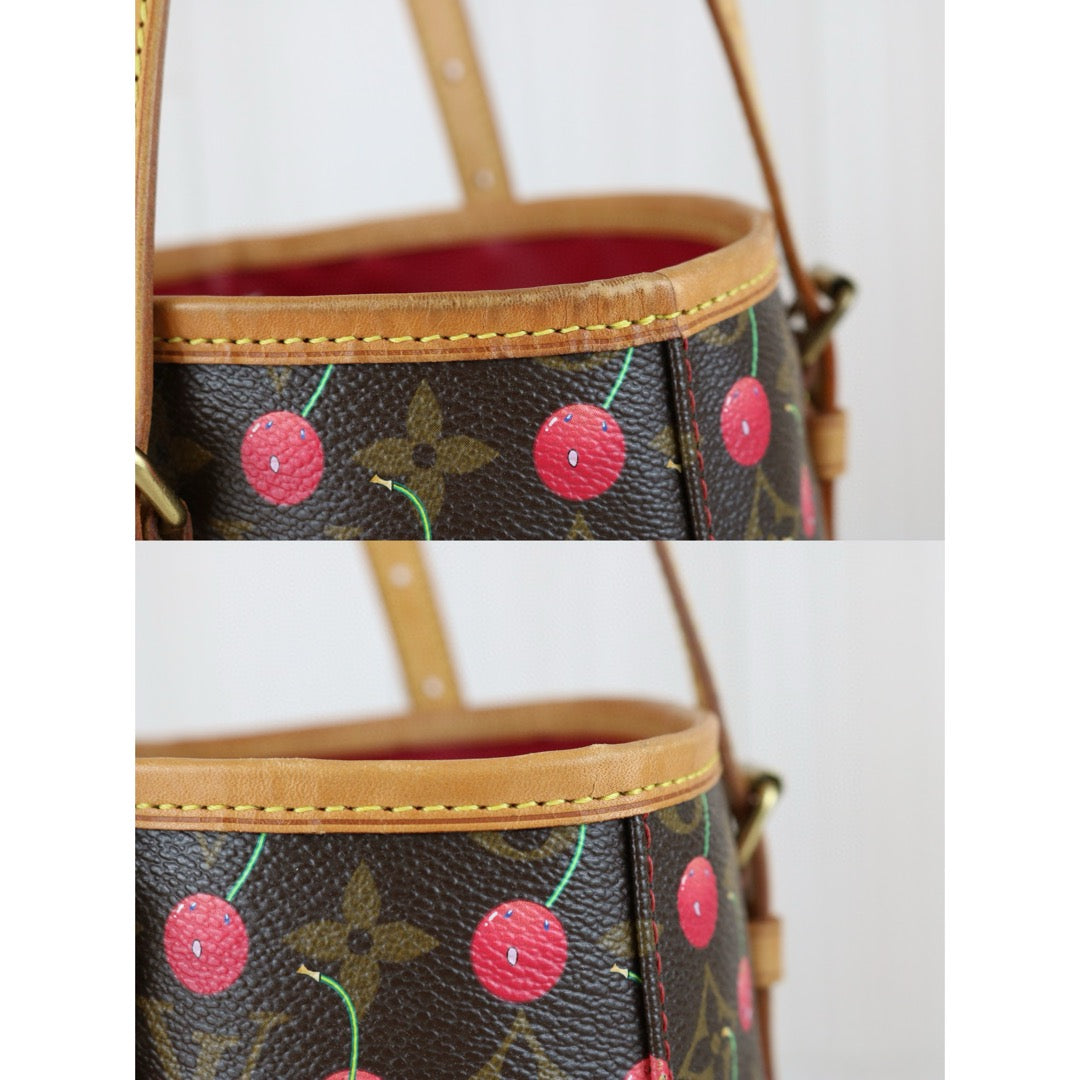 Good ( Rank AB)｜ LV Takashi Murakam Cherry Monogram Petit Bucket PM Tote Bag｜J25010901