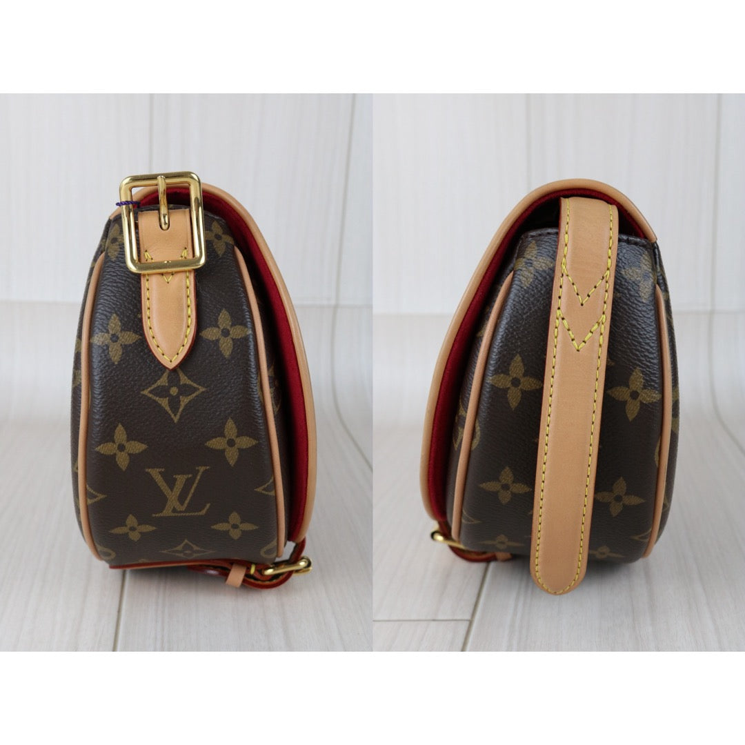 Include Entrupy Certificate of Authenticity｜Very Good ( Rank A)｜ Louis Vuitton Monogram Tamburan Shoulder Bag Current Model｜S26040803