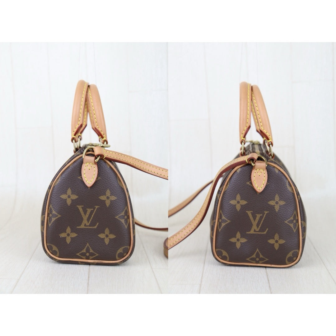 Good ( Rank AB)｜LV Monogram Nano Speedy  Shoulder Bag｜S25092803
