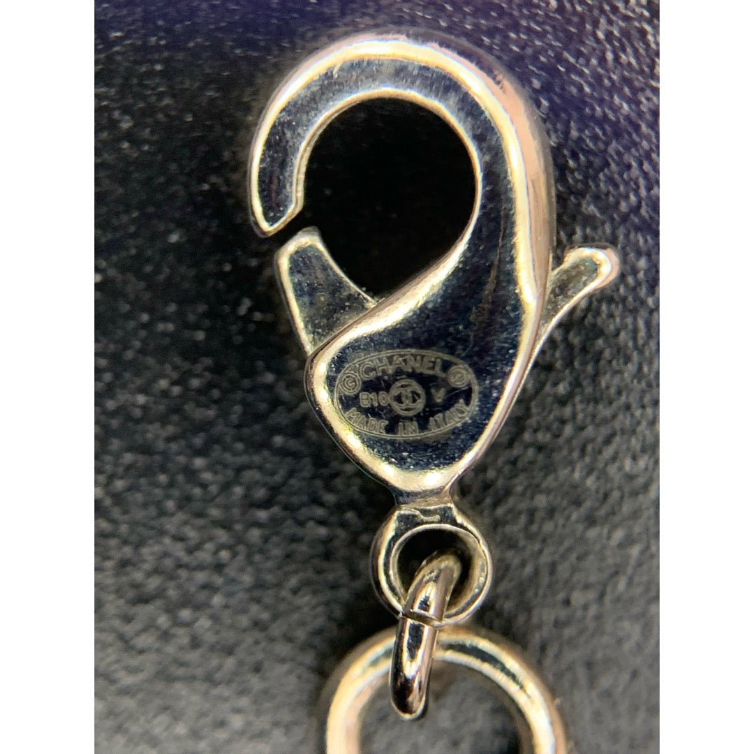 Very Good ( Rank A)｜CHANEL COCO Mark Rhinestone Necklace Silver｜V25073110