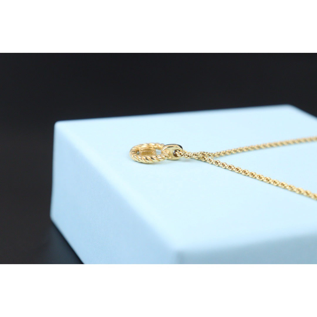 Rank A ｜ Dior CD Necklace Gold Plated ｜24061329