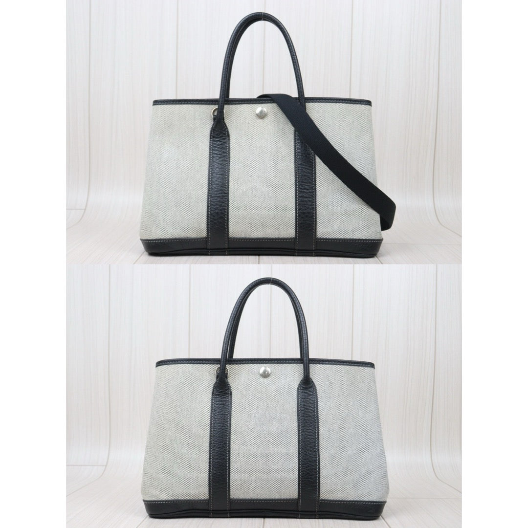 Good ( Rank AB)｜ HERMES Garden Party TPM Handbag With Shoulder Strap □H Stamp Made In 2004 Year｜24091910