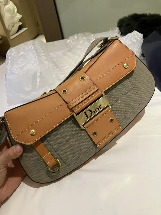 Dior Punk Canvas Shoulder Bag