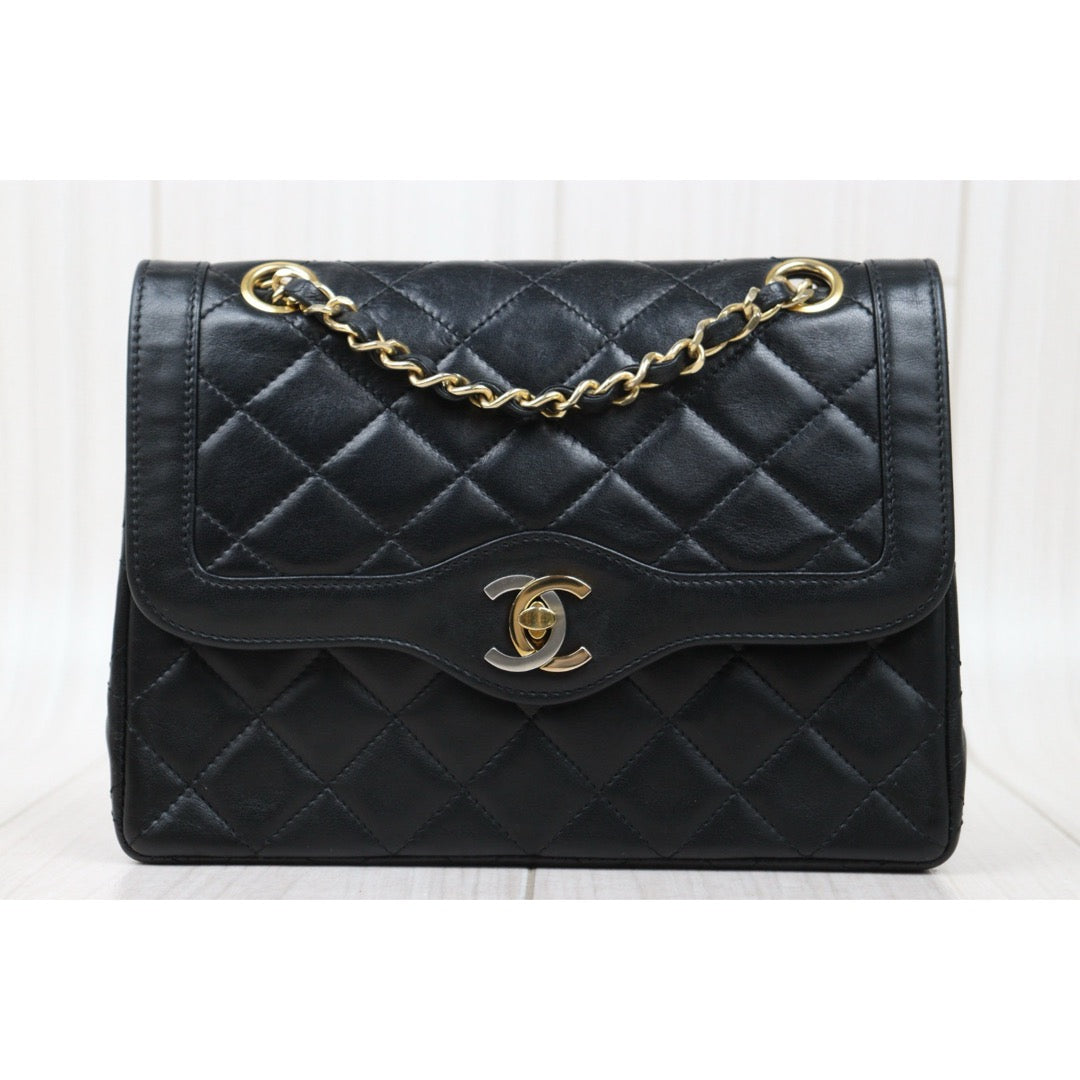 Good ( Rank AB) ｜ CHANEL Paris Limited Series Matrasse Classic Double Flap 22 Shoulder Bag Black Made In 1991-1994 Year｜25061008