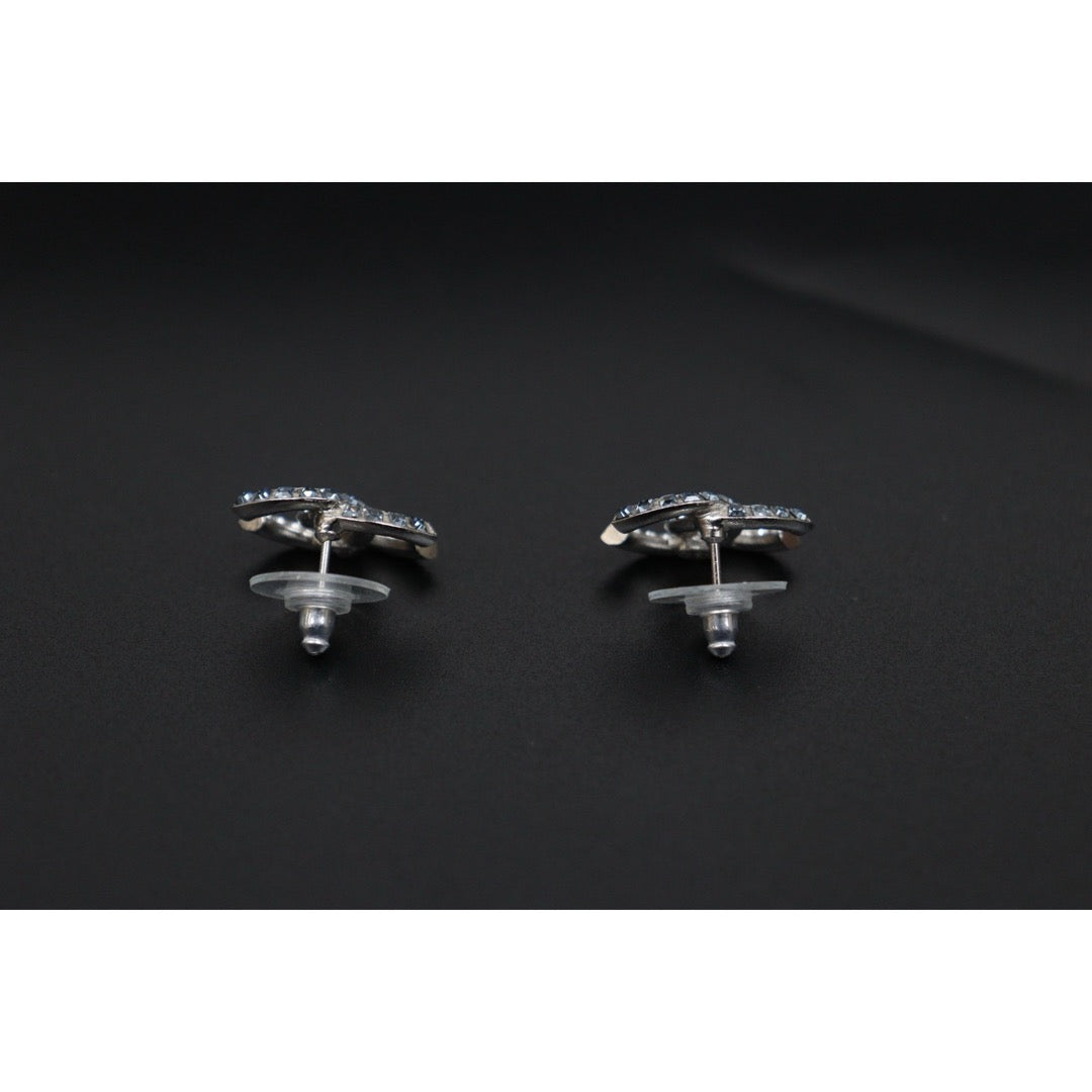 Excellent（Rank SA）｜ CHANEL F19P Coco Mark Rhinestone  Earrings Made In 2019Year｜S26031005