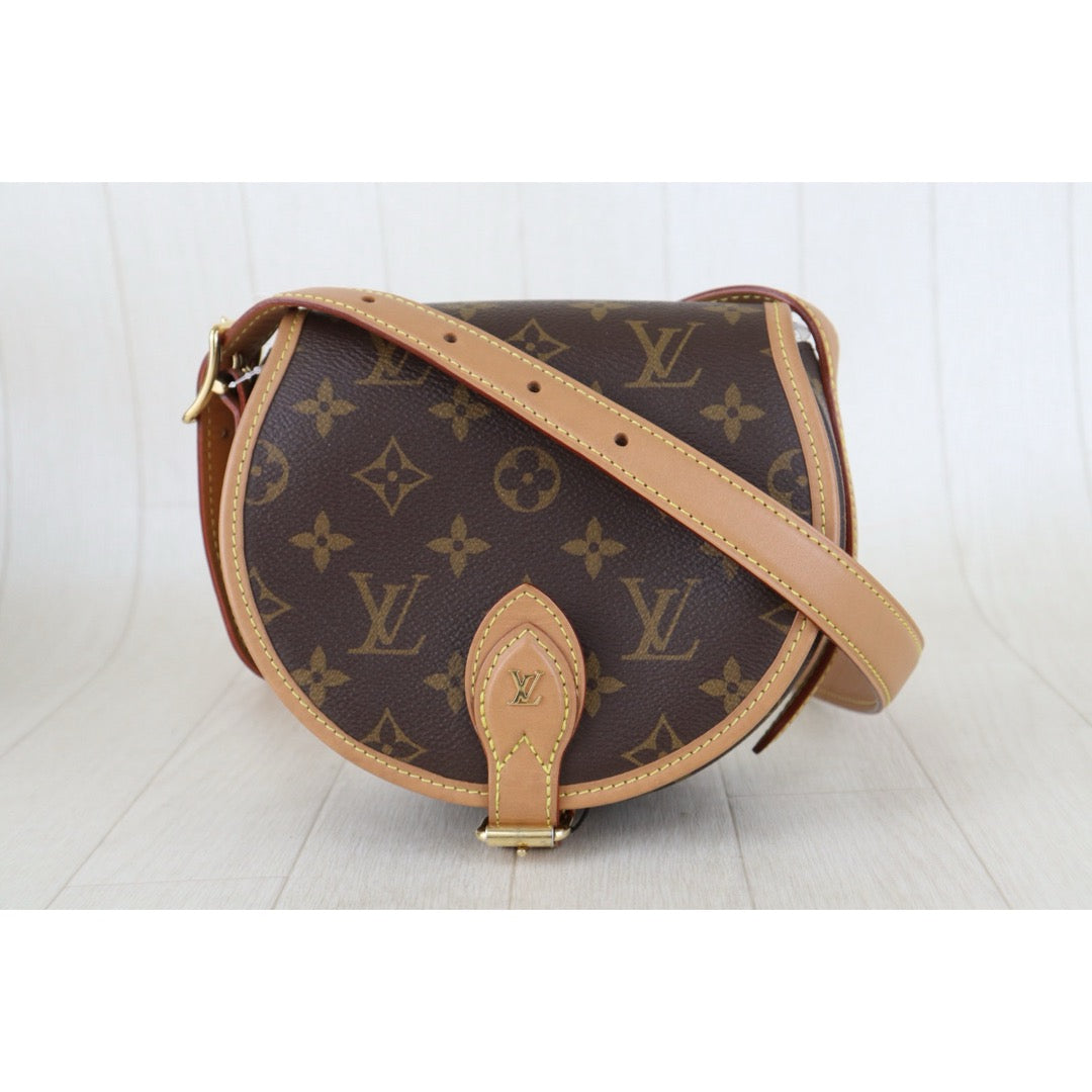 Include Entrupy Certificate of Authenticity｜Very Good ( Rank A)｜ Louis Vuitton Monogram Tamburan Shoulder Bag Current Model｜Z26101210