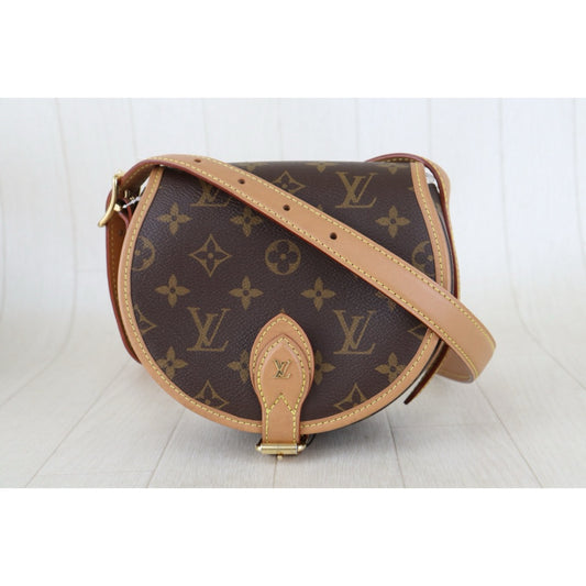 Include Entrupy Certificate of Authenticity｜Very Good ( Rank A)｜ Louis Vuitton Monogram Tamburan Shoulder Bag Current Model｜Z26101210