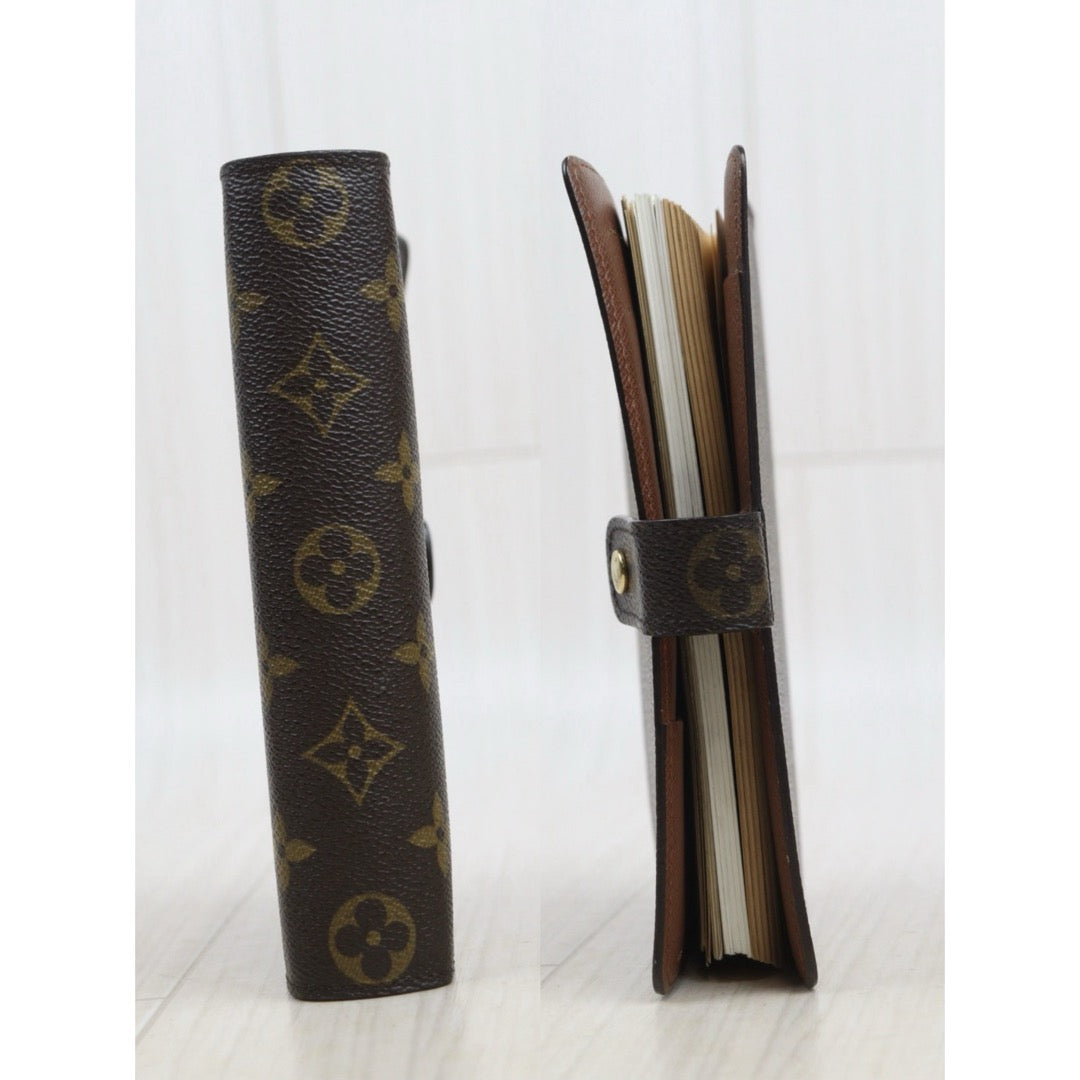 Very Good ( Rank A)  ｜ LV Monogram Medium Ring Agenda Cover Notebook Cover ｜25091204