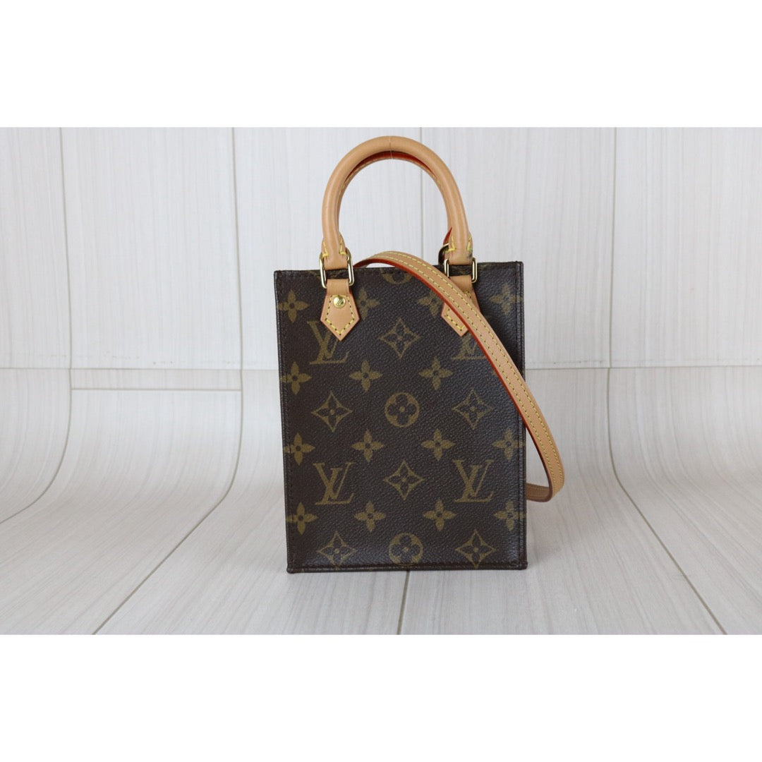 Very Good ( Rank A)｜ LV Monogram Petit Sac Plat MINI Tote Bag Shoulder Bag IC Chips Model｜S26030402