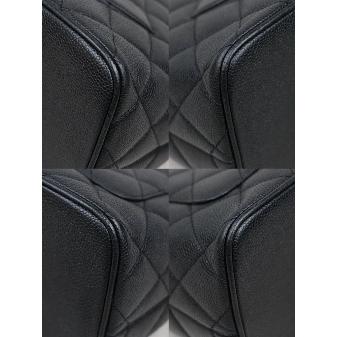 Good ( Rank AB) ｜ CHANEL Caviar Skin Leather Calf Leather Tote Bag Black Made In 2000～2002 Year｜25041418