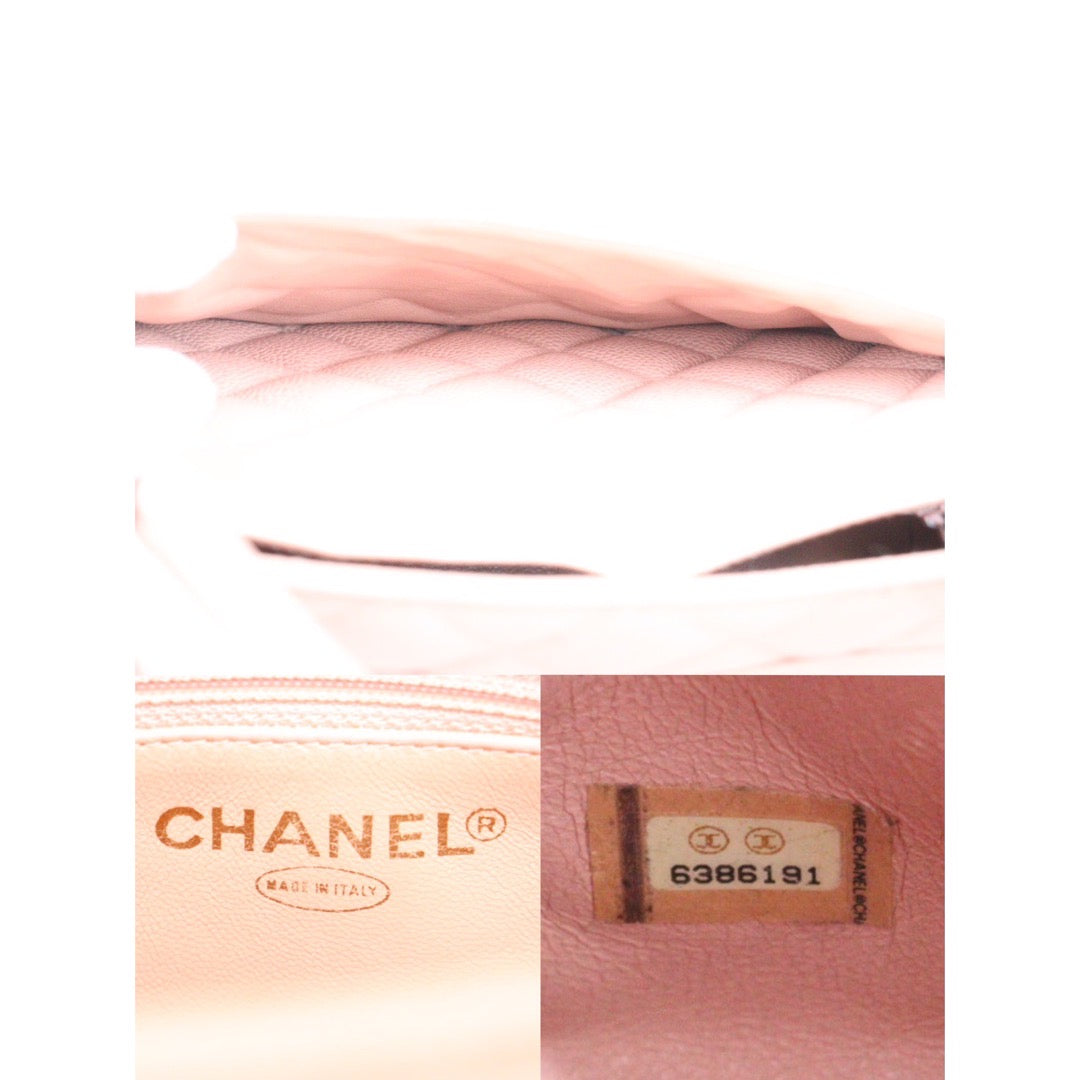 Rank A｜ CHANEL Caviar Skin Leather Calf Leather Tote Bag Pink Made In 2000～2002Year｜24042909