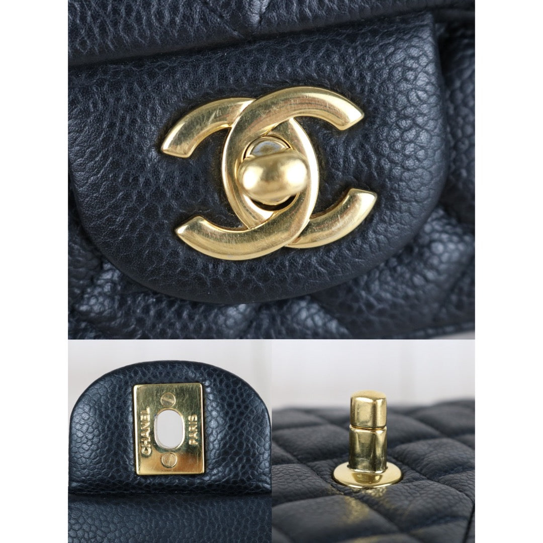 Good ( Rank AB)｜ CHANEL  Matrasse Extra Mini Chain Caviar Skin CF17 Shoulder Bag Made in 2012-2013 Year｜S25110501